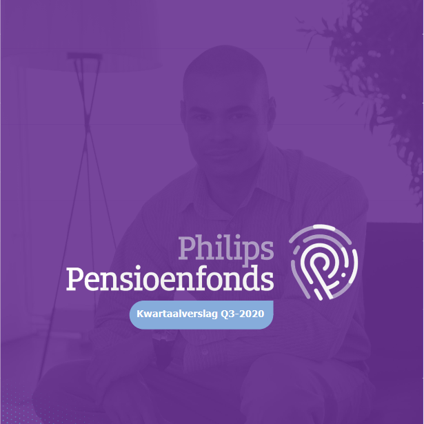 De voorkant van het kwartaalverslag Q3 2020 van Philips Pensioenfonds.